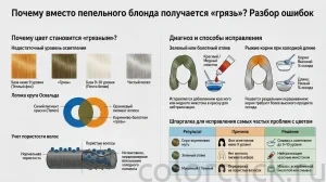 Получилась «грязь» вместо пепельного блонда: разбор ошибок