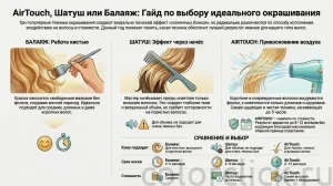 AirTouch, шатуш и балаяж: как выбрать технику под свой тип волос и бюджет