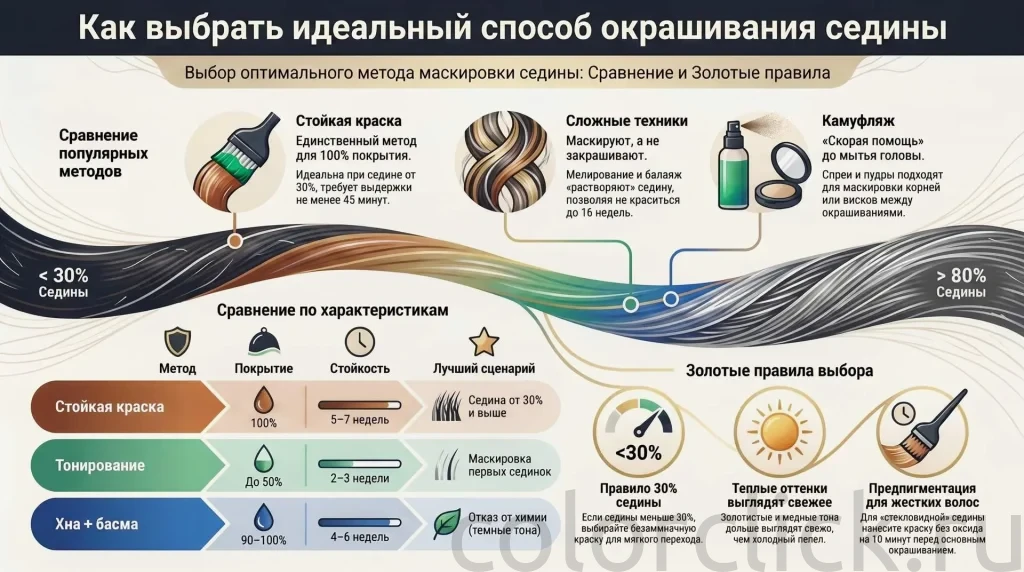 Что лучше для седины: сравниваем все методы