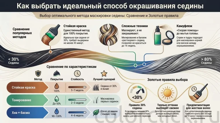 Что лучше для седины: сравниваем все методы