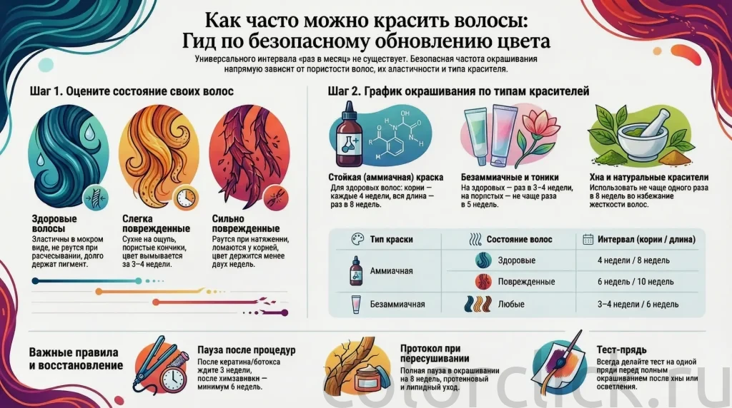 Как часто можно красить волосы: интервал зависит не от краски, а от состояния волос