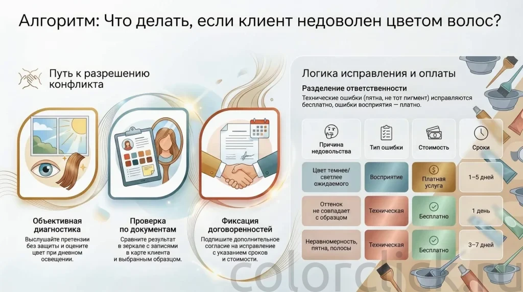 Клиент недоволен цветом: алгоритм разрешения