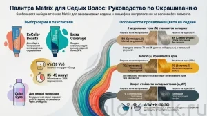 Палитра Matrix для седых волос: какие оттенки закрашивают и как они выглядят