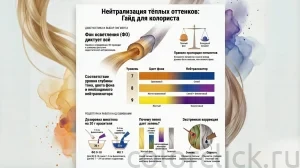 Нейтрализация тёплых оттенков: от диагностики до рецептуры