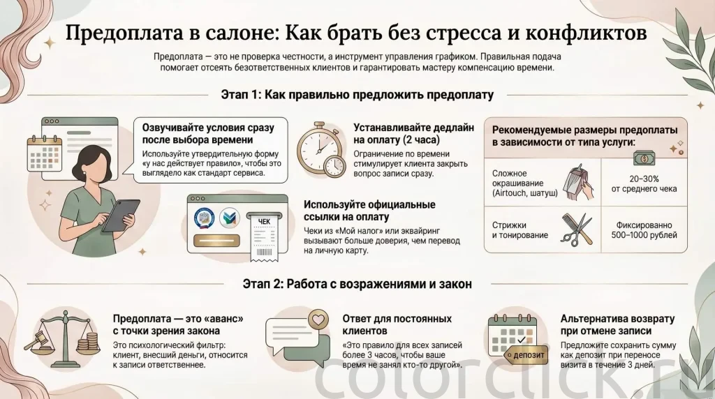 Предоплата в салоне, как брать скрипты и аргументы