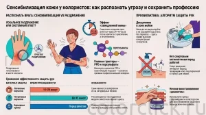 Сенсибилизация кожи рук у колористов
