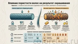 Влияние пористости на поведение волос: таблица-шпаргалка