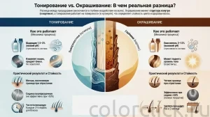 Чем отличается тонирование от окрашивания волос: разбор химии процесса и скрытых рисков