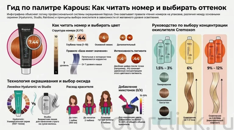 Kapous цвета красок: разбор линеек, нумерации и реального результата на разной базе