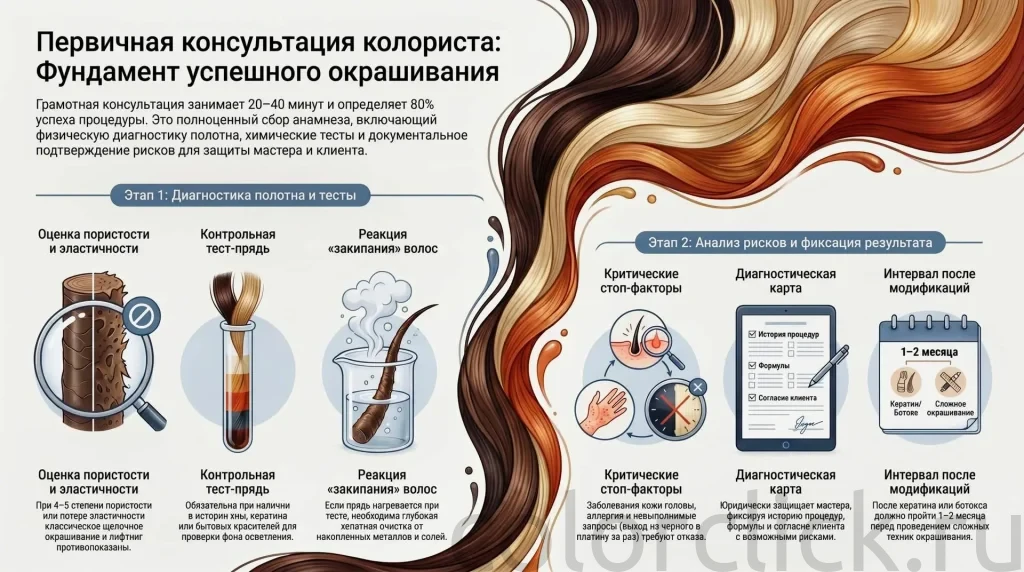 Первичная консультация колориста что нужно знать перед работой.