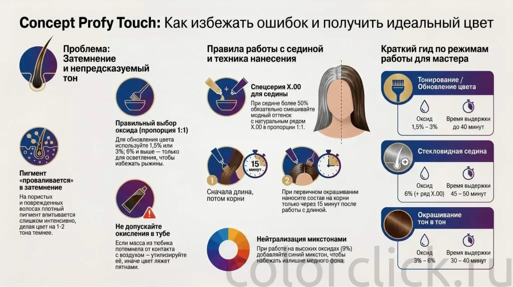 Краска Concept Profy Touch: разбор ошибок и правила работы с палитрой