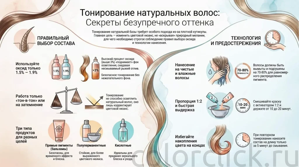 Тонирование натуральных волос: как изменить оттенок без стойкого окрашивания