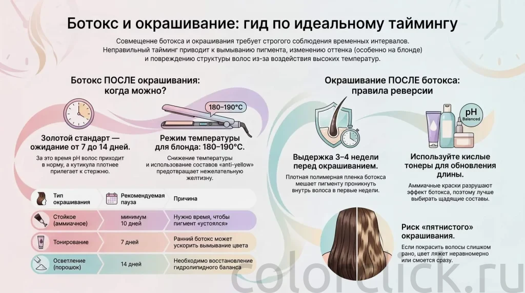 Ботокс после окрашивания волос: можно ли делать процедуру сразу