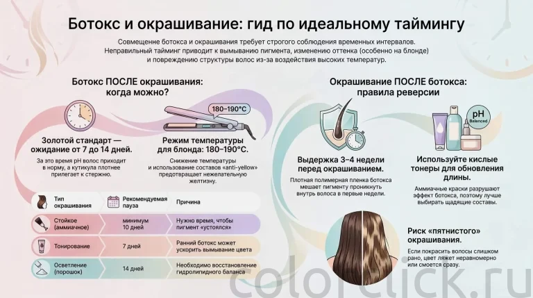 Ботокс после окрашивания волос: можно ли делать процедуру сразу