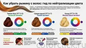 Как убрать рыжину с волос после окрашивания: пошаговые сценарии нейтрализации