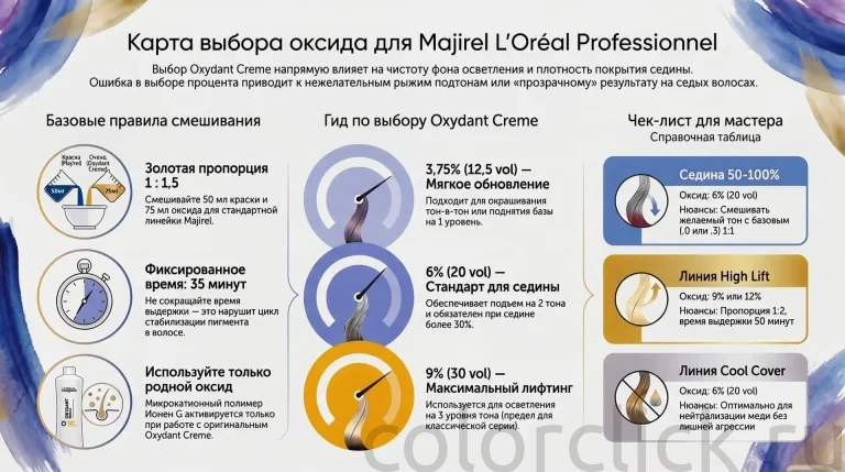Какой оксид для Majirel L’Oréal Professionnel: карта выбора под задачу