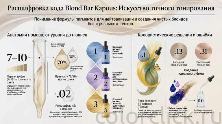 Нумерация blond bar kapous что означают цифры: расшифровка для точного тонирования