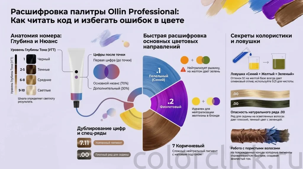 Нумерация Ollin Color Ollin Professional что означают цифры и как избежать ошибок в цвете