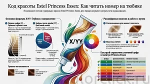 Нумерация Princess Essex Estel что означают цифры в формуле цвета