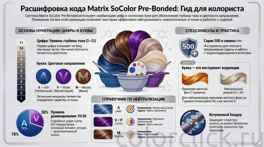 Нумерация SoColor Pre-Bonded Matrix: что означают цифры и буквы в формулах