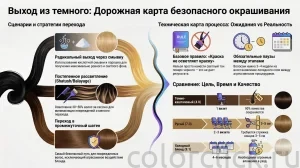 Выход из темного: этапы и сценарии окрашивания волос после черного цвета