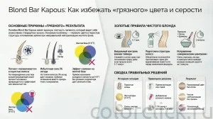 Ошибки при окрашивании blond bar kapous: почему цвет уходит в серость и грязь