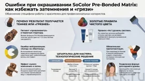 Ошибки при окрашивании SoColor Pre-Bonded Matrix: почему цвет уходит в затемнение или грязь