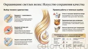 Техника окрашивания светлых волос: от диагностики базы до выбора схемы