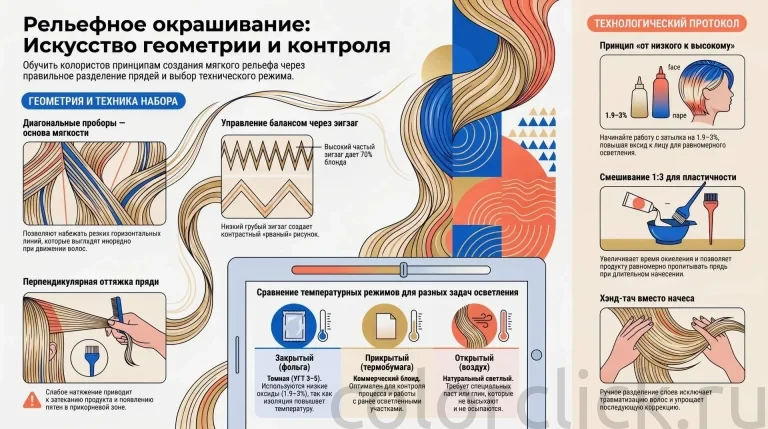 Как работать в технике рельефного окрашивания на разных базах