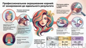 Окрашивание корней: техника нанесения и разбор ошибок колориста