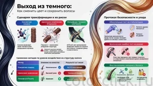 Три сценария окрашивания после темного цвета: как выбрать технику и не потерять качество волос