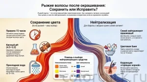 Рыжие волосы после окрашивания: почему цвет меняется и как его контролировать