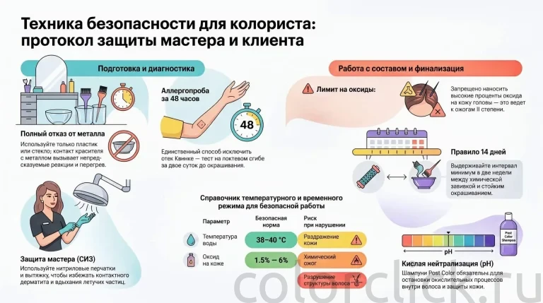 Техника безопасности при окрашивании волос: протоколы для сложных случаев