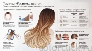 Техника окрашивания растяжка цвета: профессиональный протокол и разбор ошибок