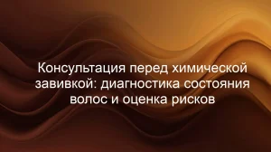 Консультация перед химической завивкой: диагностика состояния волос и оценка рисков